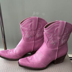 Stylish Pink Ankle Booties